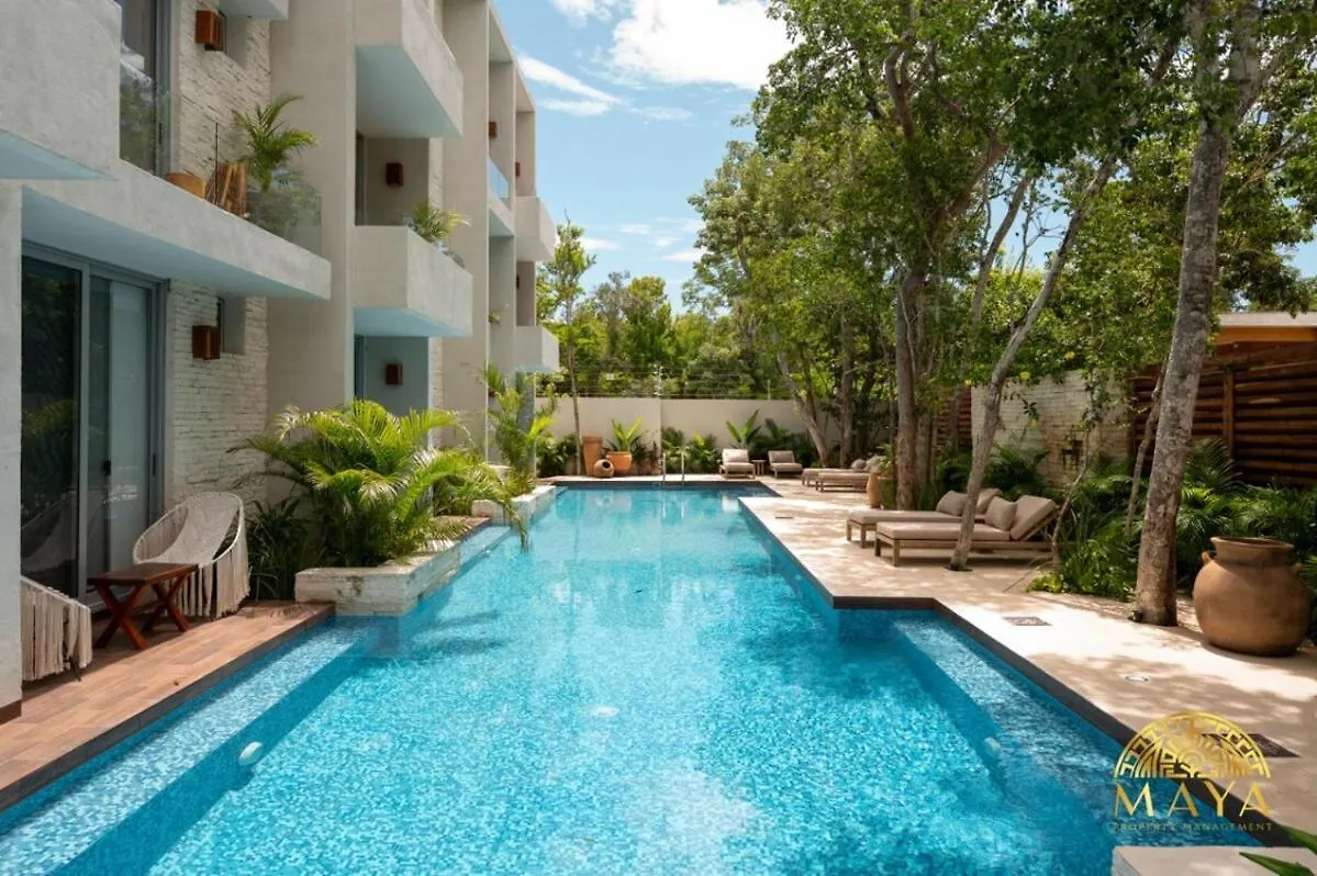 דירה טולום Nhoa 205B Lux 1Br Condo Pool View In Aldea Zama מקסיקו